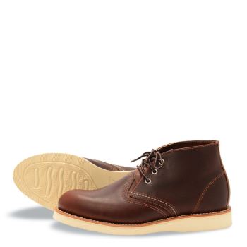 Red Wing Work Chukka in Briar Oil-Slick Leather Laarzen Heren DonkerBruin - 3141